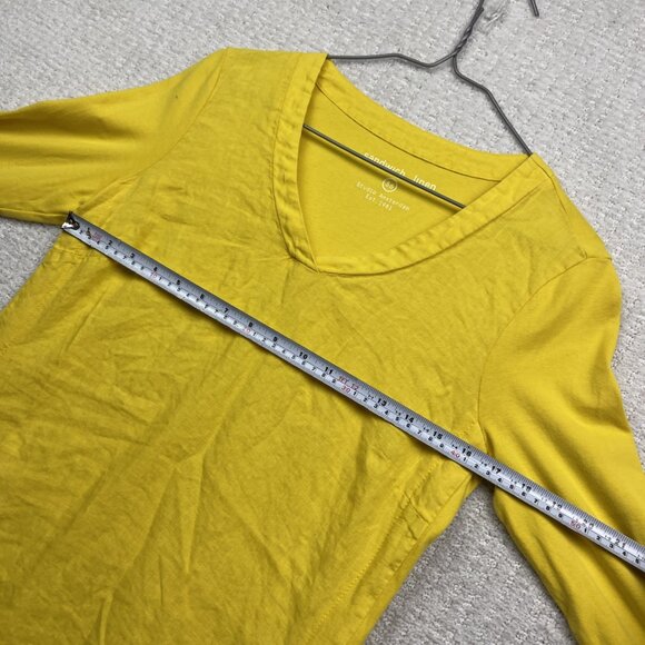 Sandwich Amsterdam Studio Linen Longline Henley Tunic Bright Yellow Women Sz 36 - Picture 8 of 15